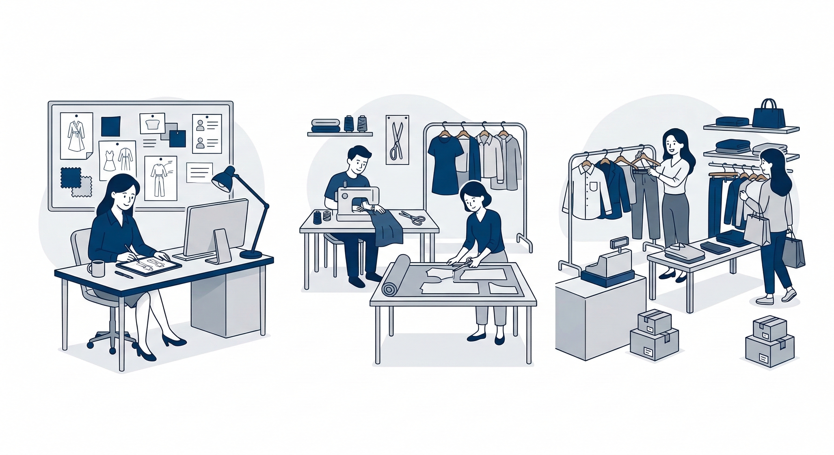 アパレル事業 サポート